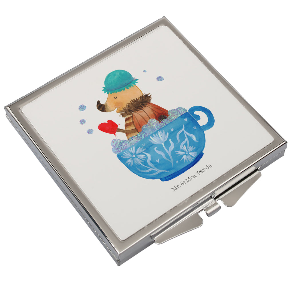 Handtaschenspiegel quadratisch Nachtfalter Schaumbad Spiegel, Handtasche, Quadrat, silber, schminken, Schminkspiegel, Tiermotive, Gute Laune, lustige Sprüche, Tiere, Nachtfalter, Schaumbad, Badezimmer, Bad, WC, Badezimmerdeko, Baden, Tasse, Träumen, verträumt, Ziele, Zeitmanagement