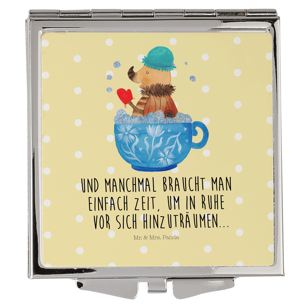 Handtaschenspiegel quadratisch Nachtfalter Schaumbad Spiegel, Handtasche, Quadrat, silber, schminken, Schminkspiegel, Tiermotive, Gute Laune, lustige Sprüche, Tiere, Nachtfalter, Schaumbad, Badezimmer, Bad, WC, Badezimmerdeko, Baden, Tasse, Träumen, verträumt, Ziele, Zeitmanagement