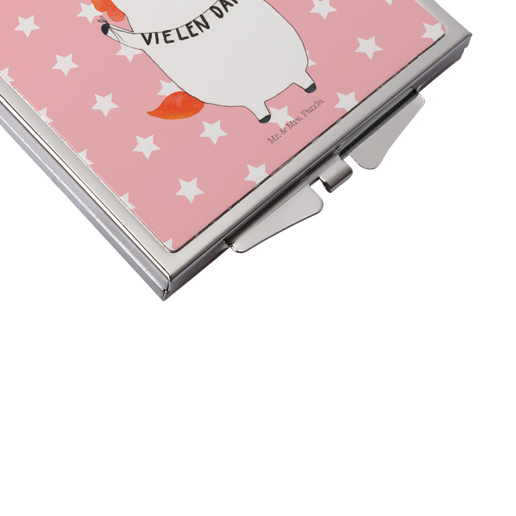 Handtaschenspiegel quadratisch Einhorn Vielen Dank Spiegel, Handtasche, Quadrat, silber, schminken, Schminkspiegel, Einhorn, Einhörner, Einhorn Deko, Pegasus, Unicorn, Danke, vielen Dank, Dankeschön, Danksagung