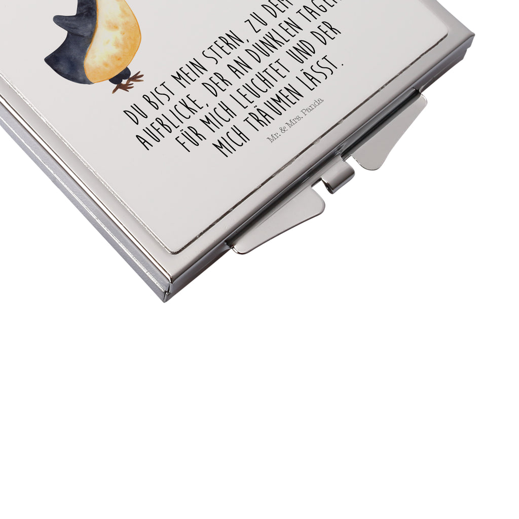 Handtaschenspiegel quadratisch Pinguin Liebe Spiegel, Handtasche, Quadrat, silber, schminken, Schminkspiegel, Liebe, Partner, Freund, Freundin, Ehemann, Ehefrau, Heiraten, Verlobung, Heiratsantrag, Liebesgeschenk, Jahrestag, Hocheitstag, Pinguin, Pinguine, Pinguin Paar, Pinguinpaar, Pinguin Liebe, Paar, Pärchen. Liebespaar, Liebesbeweis, Liebesspruch, Hochzeitstag, Geschenk Freund, Geschenk Freundin, Verlobte, Verlobter, Love, Geschenk Hochzeitstag, Geschenkidee, Hochzeit, Gastgeschenk