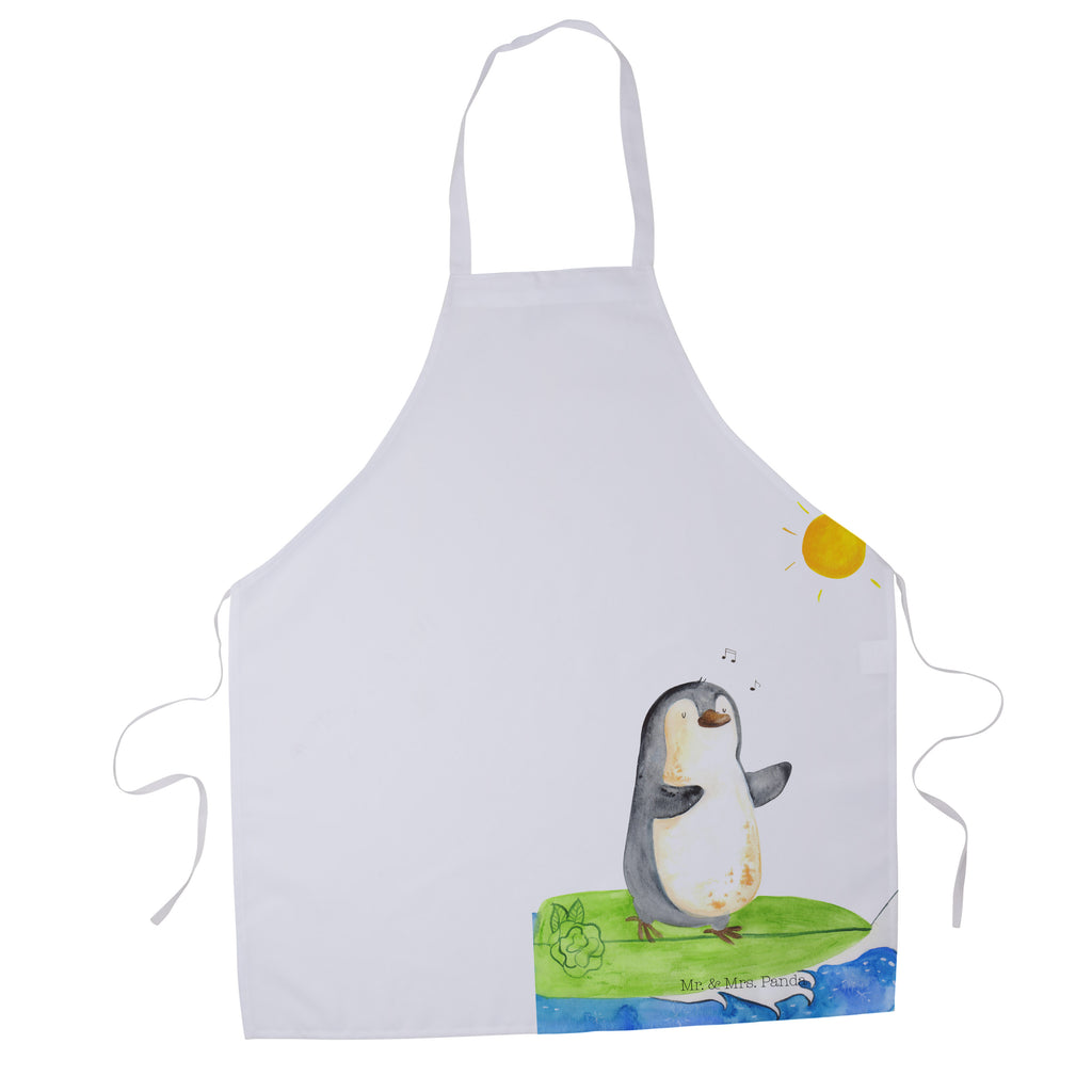 Kochschürze Pinguin Surfer Schürze, Backschürze, Küchenschürze, Grillschürze, Latzschürze, Pinguin, Pinguine, surfen, Surfer, Hawaii, Urlaub, Wellen, Wellen reiten, Portugal