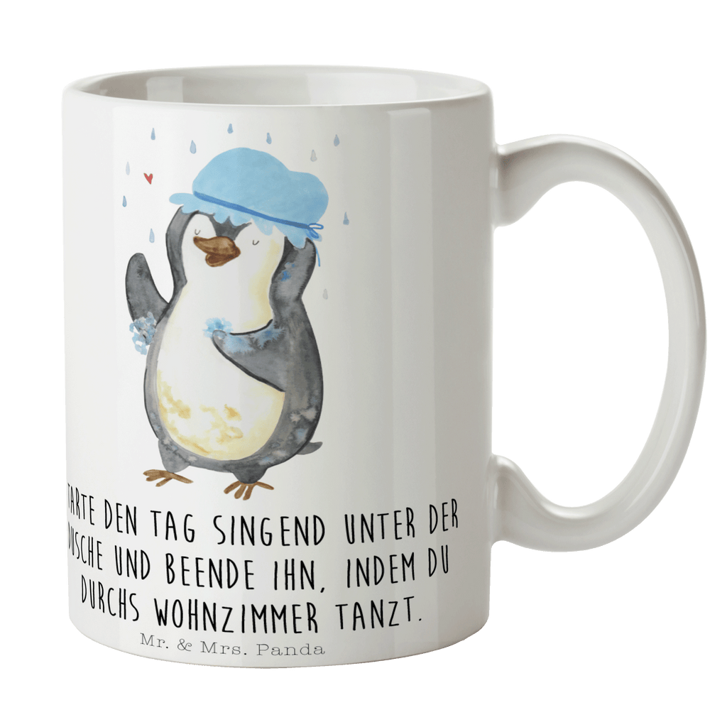 Tasse Pinguin duscht