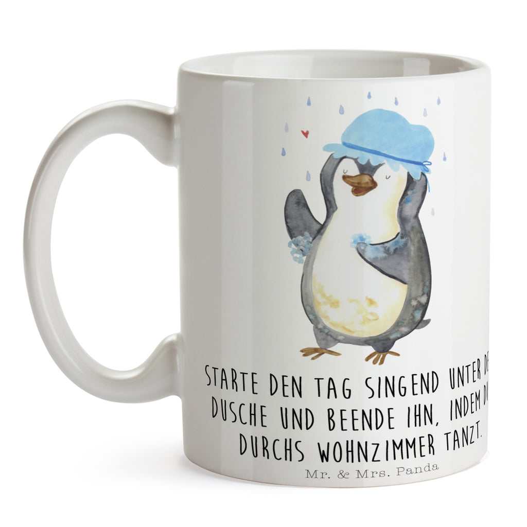 Tasse Pinguin duscht