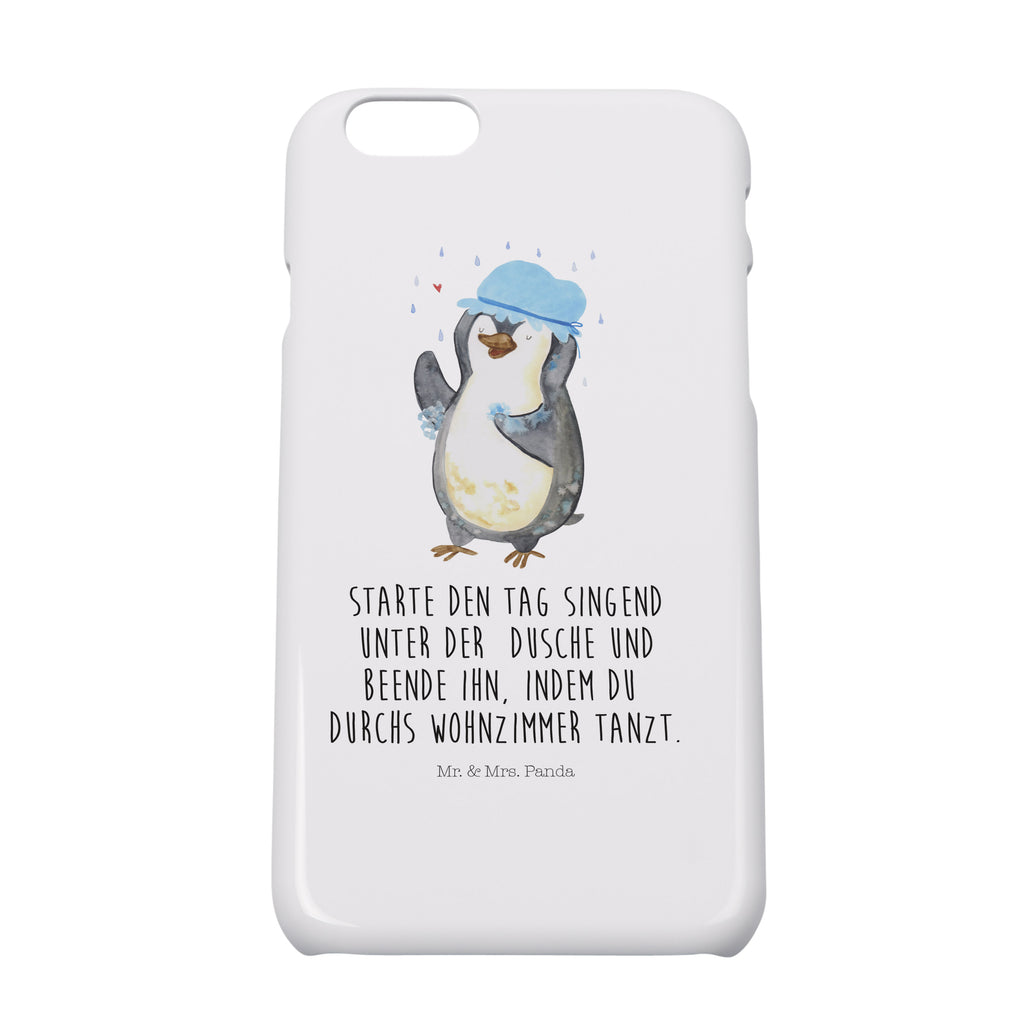 Iphone 6 / 6S Handyhülle Pinguin duscht Handyhülle, Handycover, Cover, Handy, Hülle, Iphone 6, Iphone 6s, Pinguin, Pinguine, Dusche, duschen, Lebensmotto, Motivation, Neustart, Neuanfang, glücklich sein