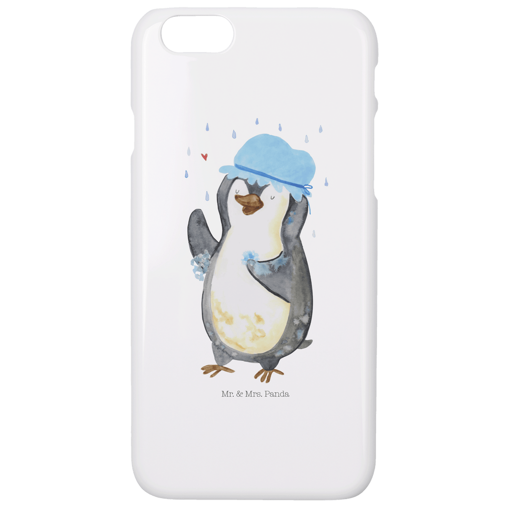 Iphone 6 / 6S Handyhülle Pinguin duscht Handyhülle, Handycover, Cover, Handy, Hülle, Iphone 6, Iphone 6s, Pinguin, Pinguine, Dusche, duschen, Lebensmotto, Motivation, Neustart, Neuanfang, glücklich sein