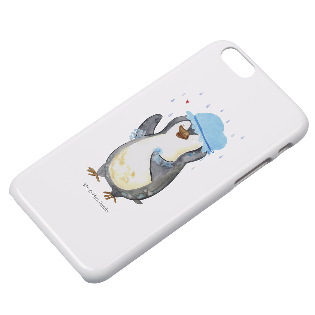 Iphone 6 / 6S Handyhülle Pinguin duscht Handyhülle, Handycover, Cover, Handy, Hülle, Iphone 6, Iphone 6s, Pinguin, Pinguine, Dusche, duschen, Lebensmotto, Motivation, Neustart, Neuanfang, glücklich sein