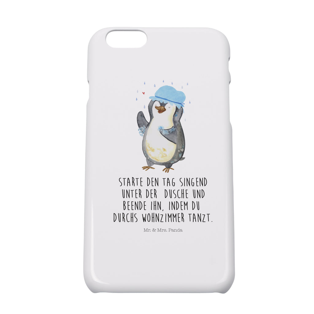 Iphone 8 Handyhülle Pinguin duscht Handyhülle, Handycover, Cover, Handy, Hülle, Iphone 8, Iphone 8S, Pinguin, Pinguine, Dusche, duschen, Lebensmotto, Motivation, Neustart, Neuanfang, glücklich sein