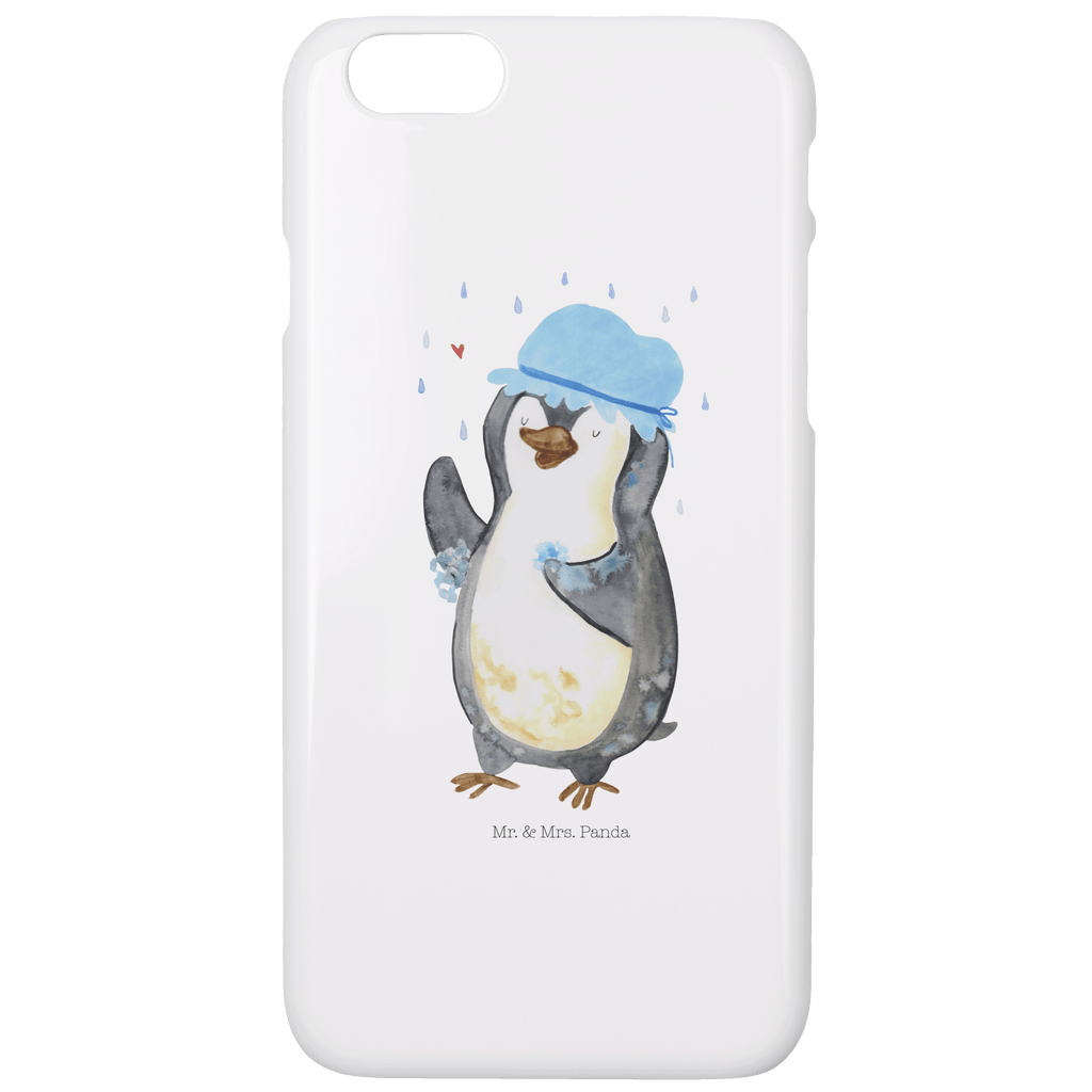 Iphone 7 / 7S Handyhülle Pinguin duscht Handyhülle, Handycover, Cover, Handy, Hülle, Iphone 7, Iphone 7S, Pinguin, Pinguine, Dusche, duschen, Lebensmotto, Motivation, Neustart, Neuanfang, glücklich sein