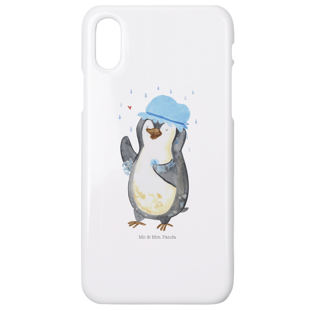 Iphone 10 Handyhülle Pinguin duscht Handyhülle, Handycover, Cover, Handy, Hülle, Iphone 10, Iphone X, Pinguin, Pinguine, Dusche, duschen, Lebensmotto, Motivation, Neustart, Neuanfang, glücklich sein
