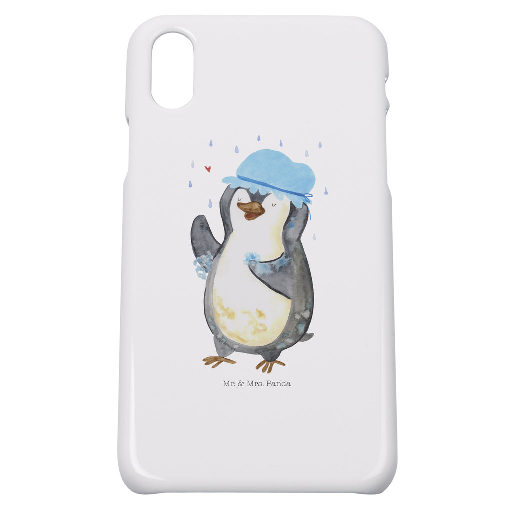 Iphone 10 Handyhülle Pinguin duscht Handyhülle, Handycover, Cover, Handy, Hülle, Iphone 10, Iphone X, Pinguin, Pinguine, Dusche, duschen, Lebensmotto, Motivation, Neustart, Neuanfang, glücklich sein