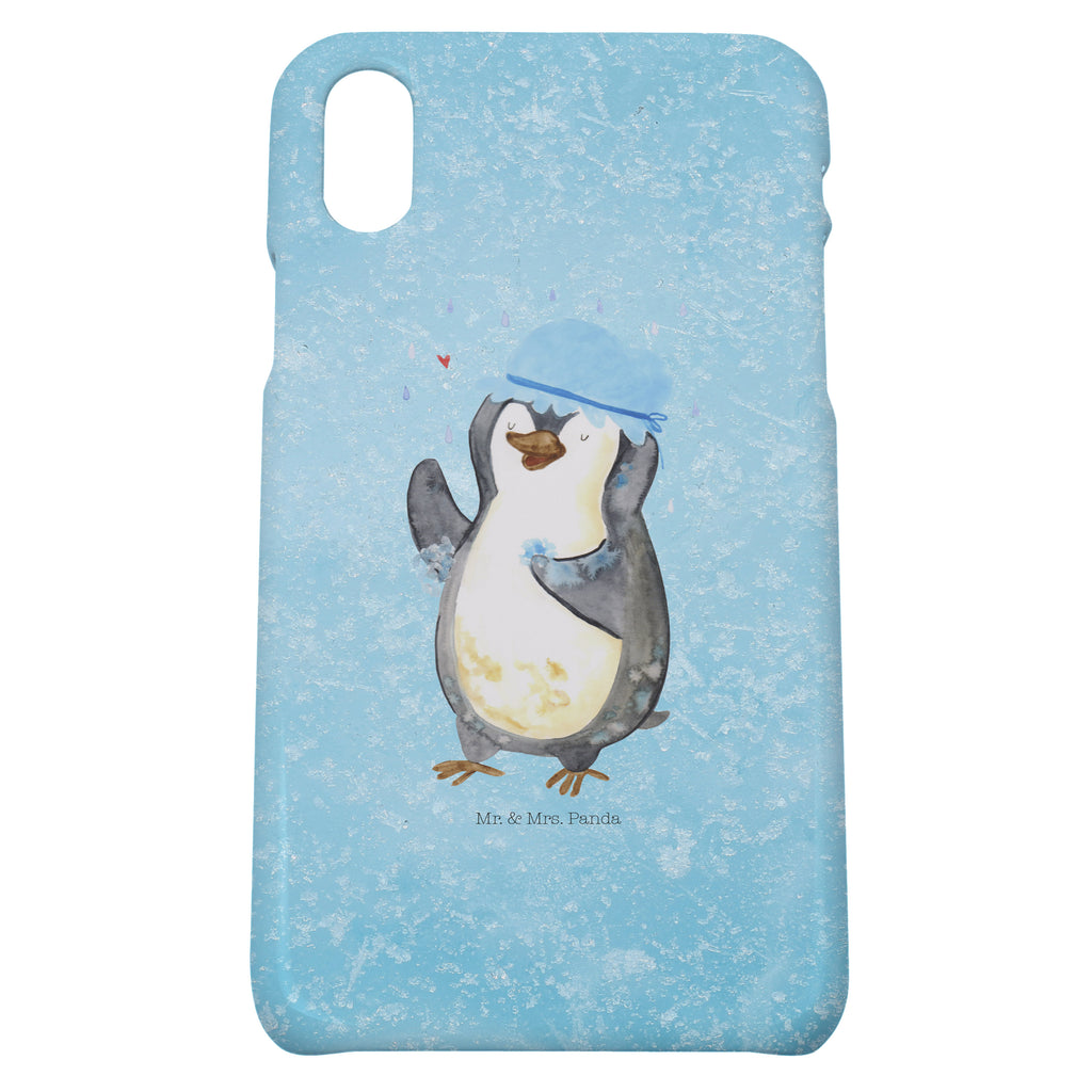 Iphone 10 Handyhülle Pinguin duscht Handyhülle, Handycover, Cover, Handy, Hülle, Iphone 10, Iphone X, Pinguin, Pinguine, Dusche, duschen, Lebensmotto, Motivation, Neustart, Neuanfang, glücklich sein