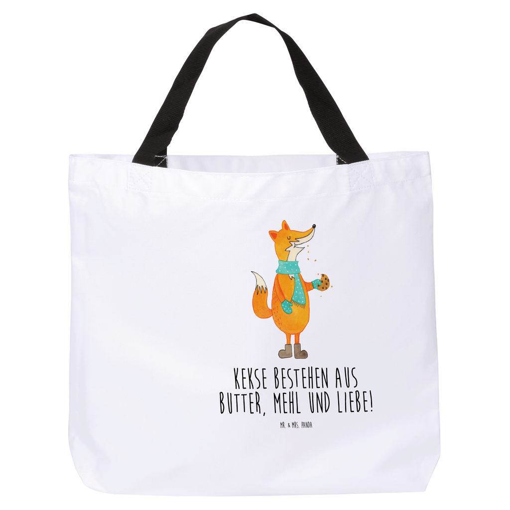 Shopper Fuchs Keks Beutel, Einkaufstasche, Tasche, Strandtasche, Einkaufsbeutel, Shopper, Schultasche, Freizeittasche, Tragebeutel, Schulbeutel, Alltagstasche, Fuchs, Füchse, Backen Spruch, Kekse, Winter, Weihnachtszeit, Plätzchen, Liebe, Küche Deko