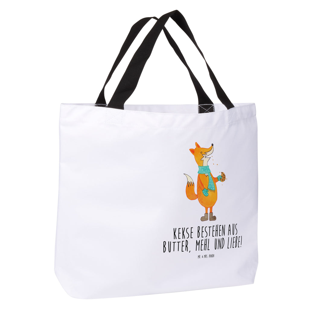 Shopper Fuchs Keks Beutel, Einkaufstasche, Tasche, Strandtasche, Einkaufsbeutel, Shopper, Schultasche, Freizeittasche, Tragebeutel, Schulbeutel, Alltagstasche, Fuchs, Füchse, Backen Spruch, Kekse, Winter, Weihnachtszeit, Plätzchen, Liebe, Küche Deko
