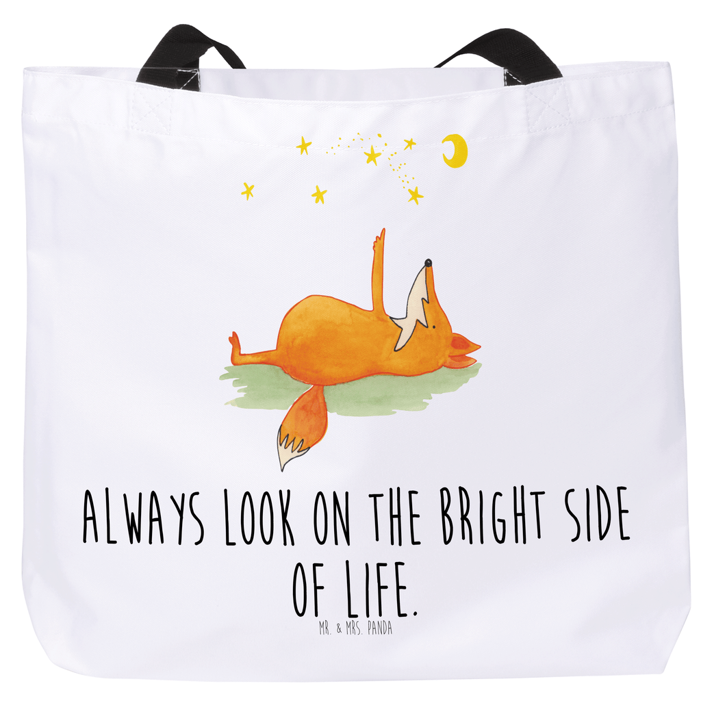 Shopper Fuchs Sterne Beutel, Einkaufstasche, Tasche, Strandtasche, Einkaufsbeutel, Shopper, Schultasche, Freizeittasche, Tragebeutel, Schulbeutel, Alltagstasche, Fuchs, Füchse, tröstende Worte, Spruch positiv, Spruch schön, Romantik, Always Look on the Bright Side of Life