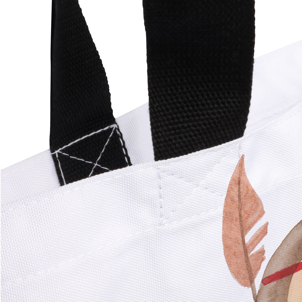 Shopper Eule Federschmuck Beutel, Einkaufstasche, Tasche, Strandtasche, Einkaufsbeutel, Shopper, Schultasche, Freizeittasche, Tragebeutel, Schulbeutel, Alltagstasche, Eule, Eule Deko, Owl, Das Leben ist ein Abenteuer, Reisespruch, Federschmuck, Dekoration
