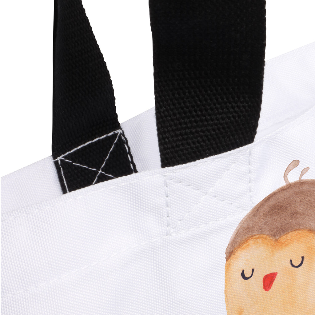 Shopper Eule Zufrieden Beutel, Einkaufstasche, Tasche, Strandtasche, Einkaufsbeutel, Shopper, Schultasche, Freizeittasche, Tragebeutel, Schulbeutel, Alltagstasche, Eule, Eule Spruch, Eule deko, Owl, Liebe Spruch, Romantisch, Wortspiel lustig, Spruch schön, Geschenk Hochzeitstag