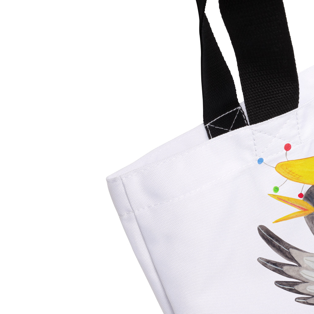 Shopper Rabe mit Sombrero Beutel, Einkaufstasche, Tasche, Strandtasche, Einkaufsbeutel, Shopper, Schultasche, Freizeittasche, Tragebeutel, Schulbeutel, Alltagstasche, Tiermotive, Gute Laune, lustige Sprüche, Tiere, Rabe, Vogel, Vögel, Spruch positiv, fröhlich sein, glücklich sein, Glück Spruch, froh, Elster, Motivation