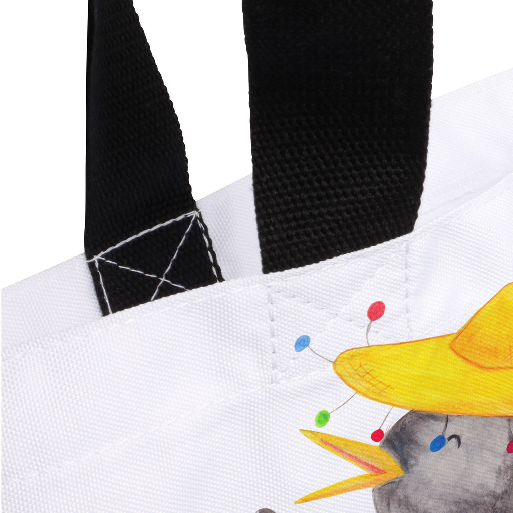 Shopper Rabe mit Sombrero Beutel, Einkaufstasche, Tasche, Strandtasche, Einkaufsbeutel, Shopper, Schultasche, Freizeittasche, Tragebeutel, Schulbeutel, Alltagstasche, Tiermotive, Gute Laune, lustige Sprüche, Tiere, Rabe, Vogel, Vögel, Spruch positiv, fröhlich sein, glücklich sein, Glück Spruch, froh, Elster, Motivation