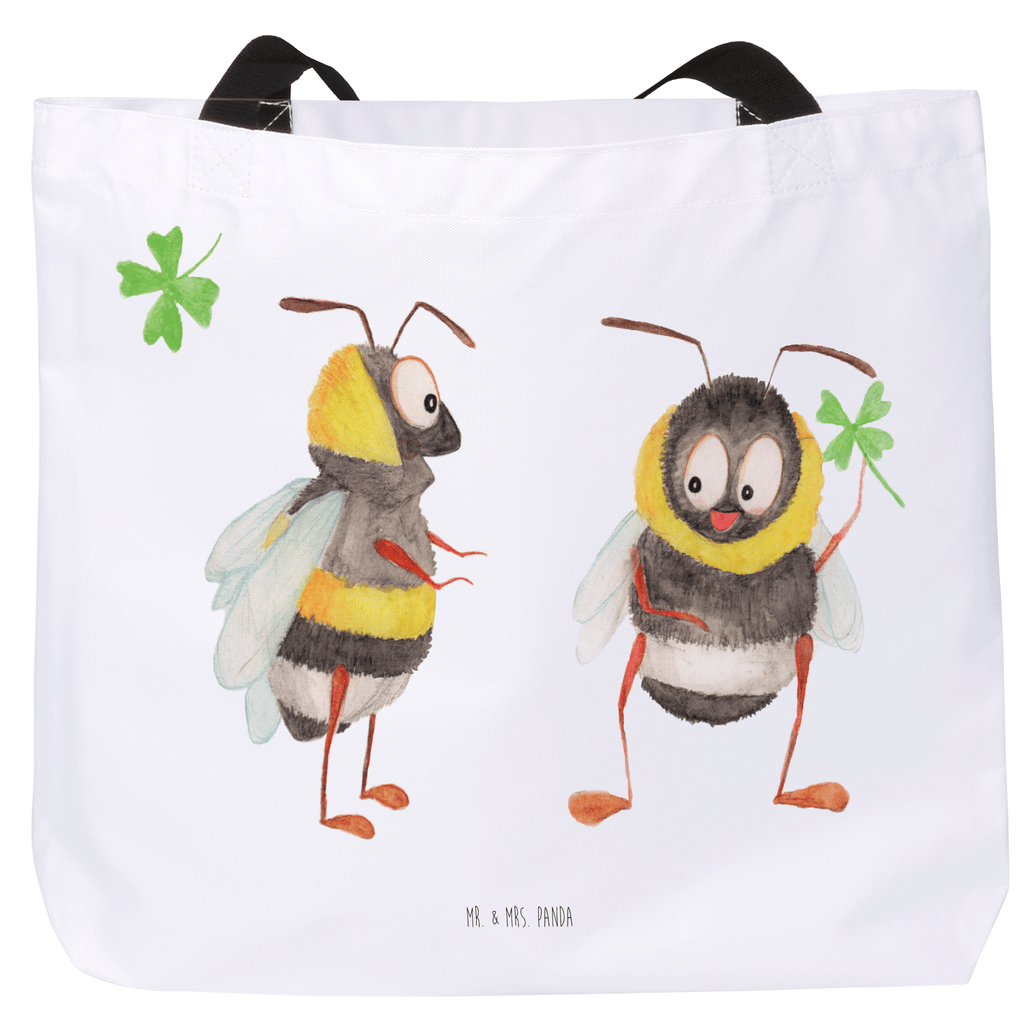 Shopper Hummeln mit Kleeblatt Beutel, Einkaufstasche, Tasche, Strandtasche, Einkaufsbeutel, Shopper, Schultasche, Freizeittasche, Tragebeutel, Schulbeutel, Alltagstasche, Tiermotive, Gute Laune, lustige Sprüche, Tiere, Hummel, Biene, Spruch positiv, Biene Deko, Spruch schön, glücklich sein, glücklich werden, Spruch fröhlich