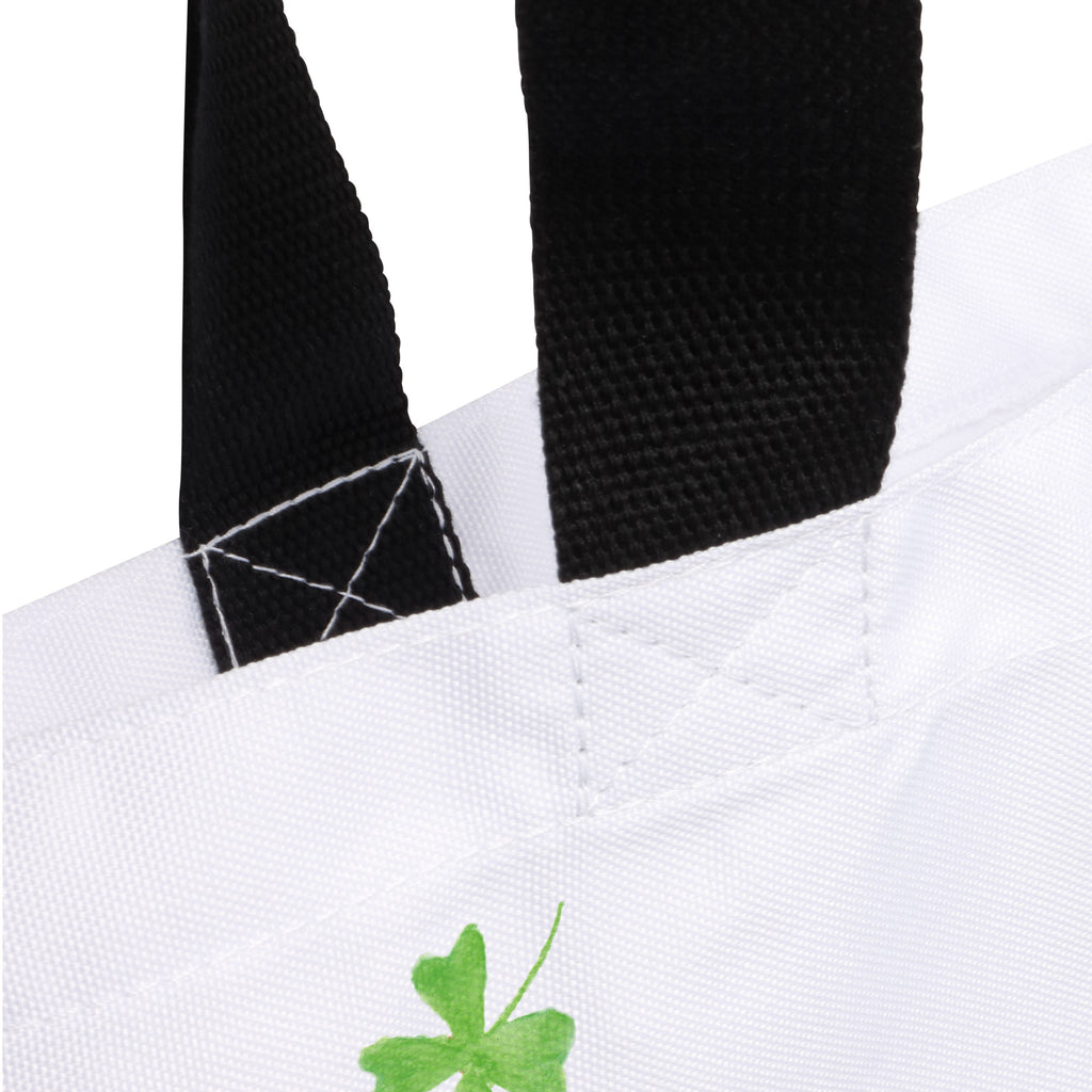 Shopper Hummeln mit Kleeblatt Beutel, Einkaufstasche, Tasche, Strandtasche, Einkaufsbeutel, Shopper, Schultasche, Freizeittasche, Tragebeutel, Schulbeutel, Alltagstasche, Tiermotive, Gute Laune, lustige Sprüche, Tiere, Hummel, Biene, Spruch positiv, Biene Deko, Spruch schön, glücklich sein, glücklich werden, Spruch fröhlich