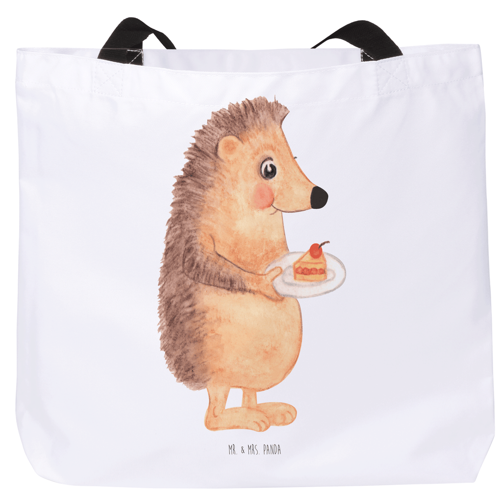 Shopper Igel mit Kuchenstück Beutel, Einkaufstasche, Tasche, Strandtasche, Einkaufsbeutel, Shopper, Schultasche, Freizeittasche, Tragebeutel, Schulbeutel, Alltagstasche, Tiermotive, Gute Laune, lustige Sprüche, Tiere, Igel, Essen Spruch, Kuchen, Backen Geschenk, Kuchen backen, Einladung Party, Geburtstagskuchen, Torte