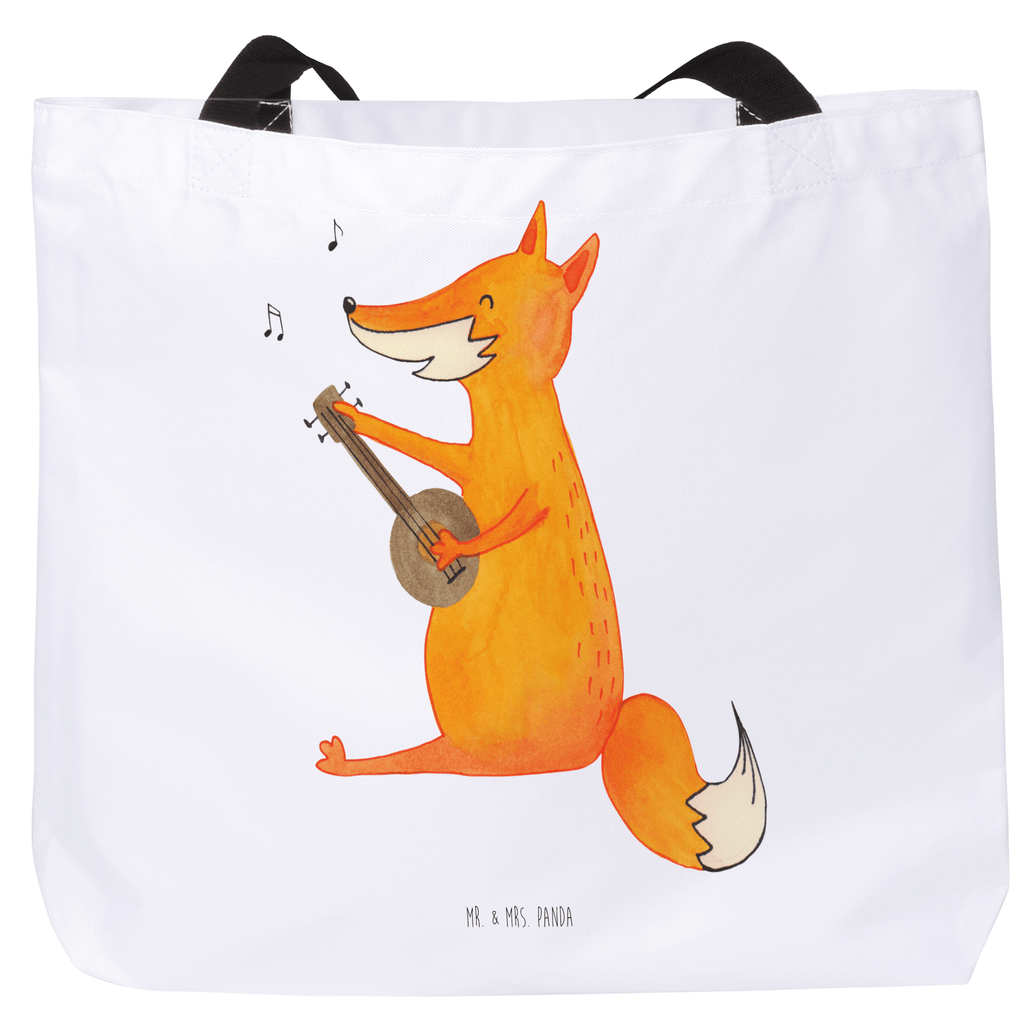 Shopper Fuchs Gitarre Beutel, Einkaufstasche, Tasche, Strandtasche, Einkaufsbeutel, Shopper, Schultasche, Freizeittasche, Tragebeutel, Schulbeutel, Alltagstasche, Fuchs, Füchse, Geschenk Musiker, Musik Spruch, Musikerin, Sänger, Sängerin, Gitarre