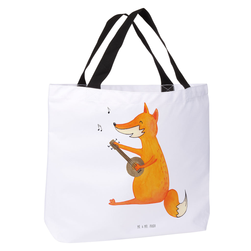 Shopper Fuchs Gitarre Beutel, Einkaufstasche, Tasche, Strandtasche, Einkaufsbeutel, Shopper, Schultasche, Freizeittasche, Tragebeutel, Schulbeutel, Alltagstasche, Fuchs, Füchse, Geschenk Musiker, Musik Spruch, Musikerin, Sänger, Sängerin, Gitarre