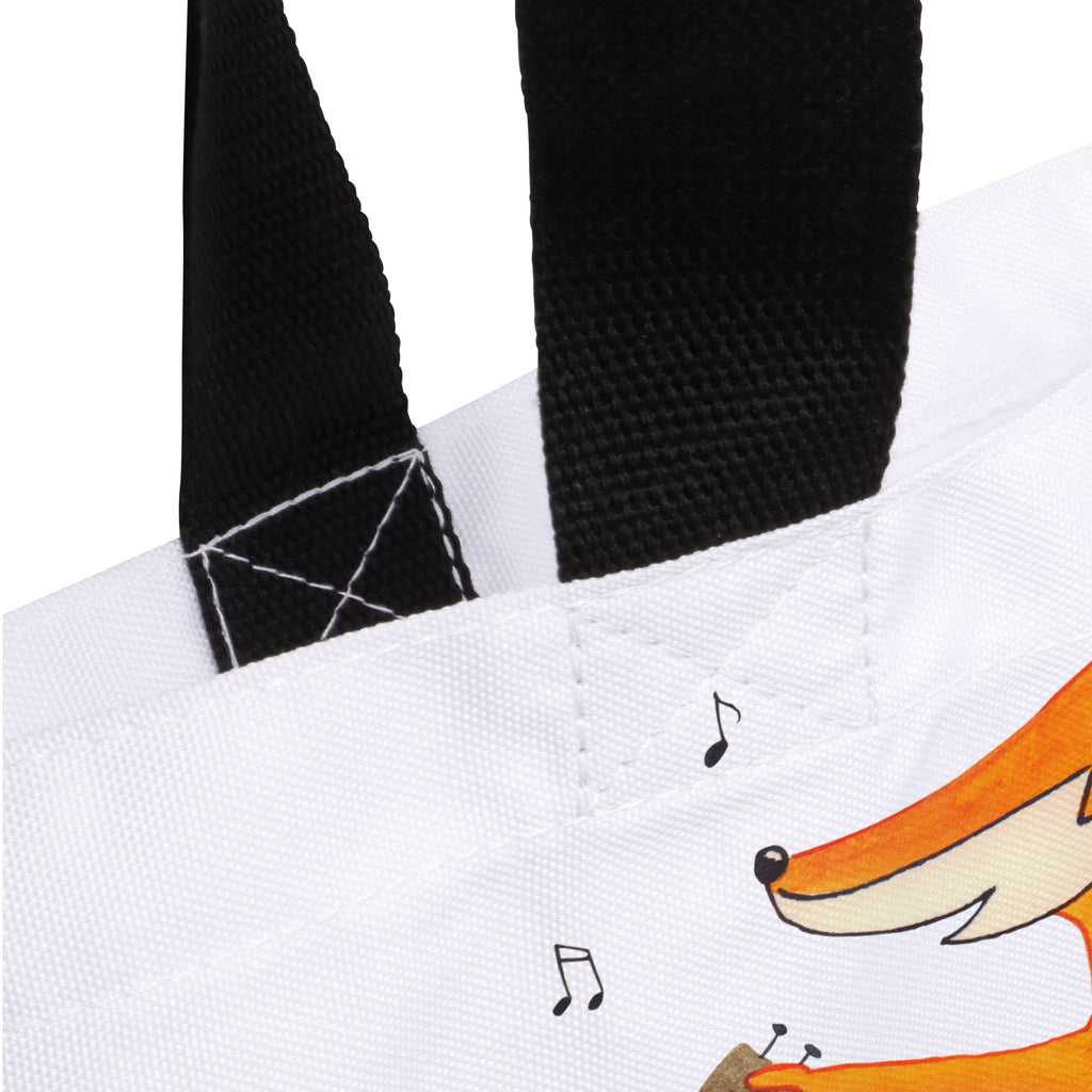 Shopper Fuchs Gitarre Beutel, Einkaufstasche, Tasche, Strandtasche, Einkaufsbeutel, Shopper, Schultasche, Freizeittasche, Tragebeutel, Schulbeutel, Alltagstasche, Fuchs, Füchse, Geschenk Musiker, Musik Spruch, Musikerin, Sänger, Sängerin, Gitarre