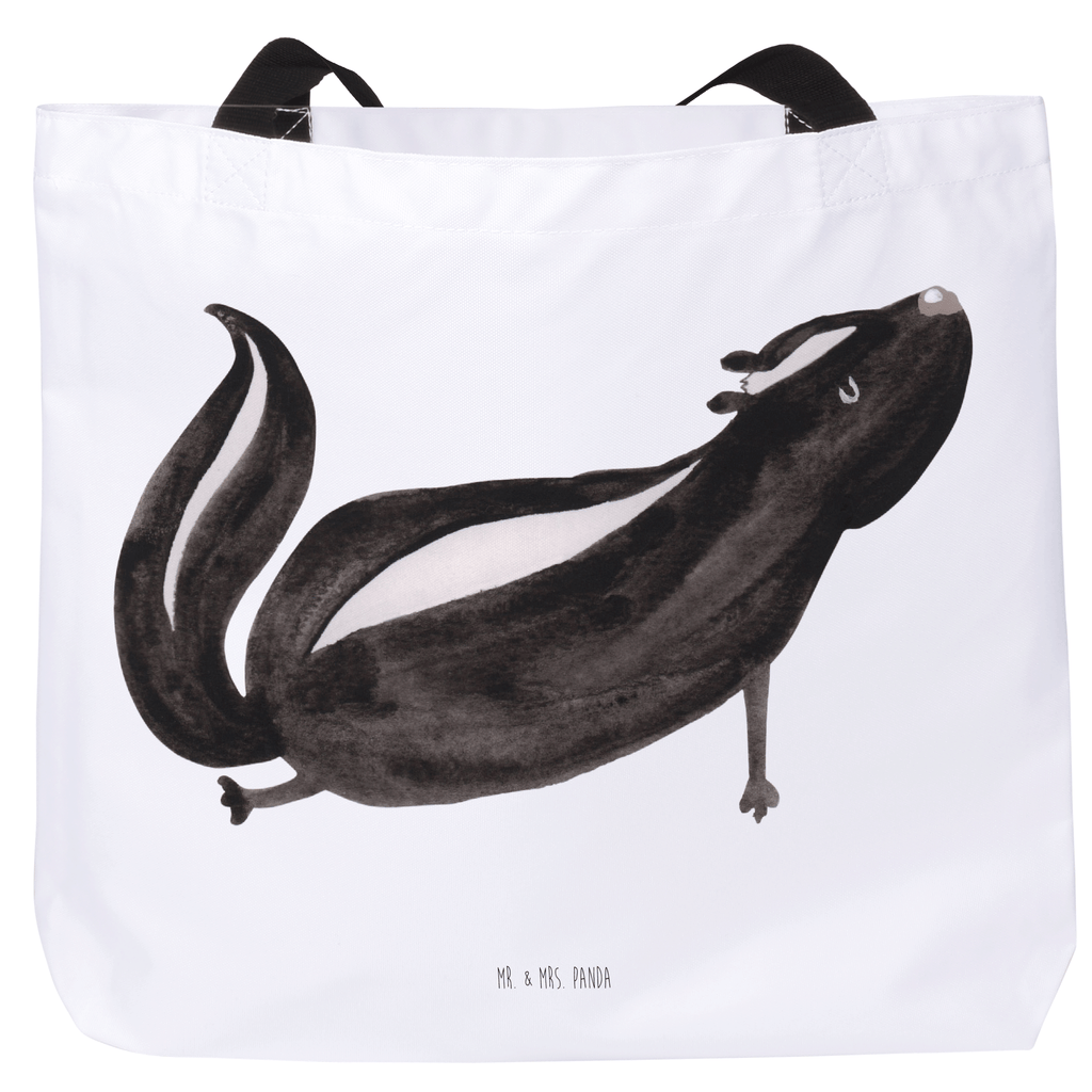 Shopper Stinktier Yoga Beutel, Einkaufstasche, Tasche, Strandtasche, Einkaufsbeutel, Shopper, Schultasche, Freizeittasche, Tragebeutel, Schulbeutel, Alltagstasche, Stinktier, Skunk, Wildtier, Raubtier, Stinker, Stinki, Yoga, Namaste, Lebe, Liebe, Lache