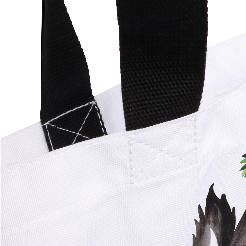 Shopper Stinktier Blumenmaedchen Beutel, Einkaufstasche, Tasche, Strandtasche, Einkaufsbeutel, Shopper, Schultasche, Freizeittasche, Tragebeutel, Schulbeutel, Alltagstasche, Stinktier, Skunk, Wildtier, Raubtier, Stinker, Stinki, Yoga, Namaste, Lebe, Liebe, Lache