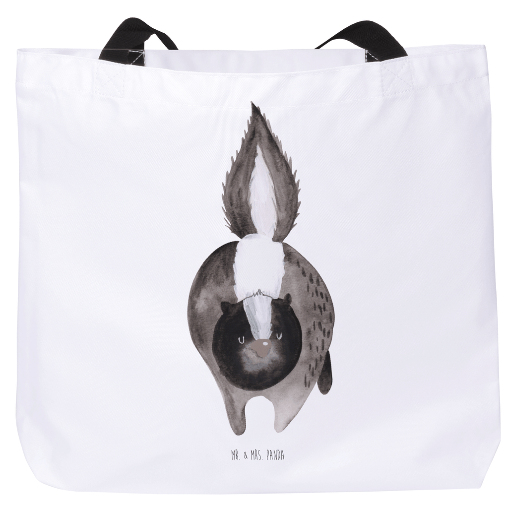 Shopper Stinktier Angriff Beutel, Einkaufstasche, Tasche, Strandtasche, Einkaufsbeutel, Shopper, Schultasche, Freizeittasche, Tragebeutel, Schulbeutel, Alltagstasche, Stinktier, Skunk, Wildtier, Raubtier, Stinker, Stinki, wütend, Drohung