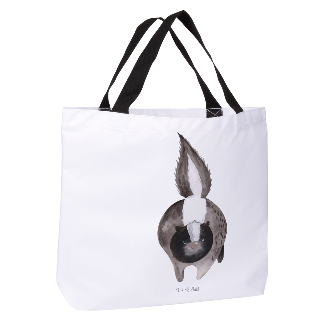 Shopper Stinktier Angriff Beutel, Einkaufstasche, Tasche, Strandtasche, Einkaufsbeutel, Shopper, Schultasche, Freizeittasche, Tragebeutel, Schulbeutel, Alltagstasche, Stinktier, Skunk, Wildtier, Raubtier, Stinker, Stinki, wütend, Drohung
