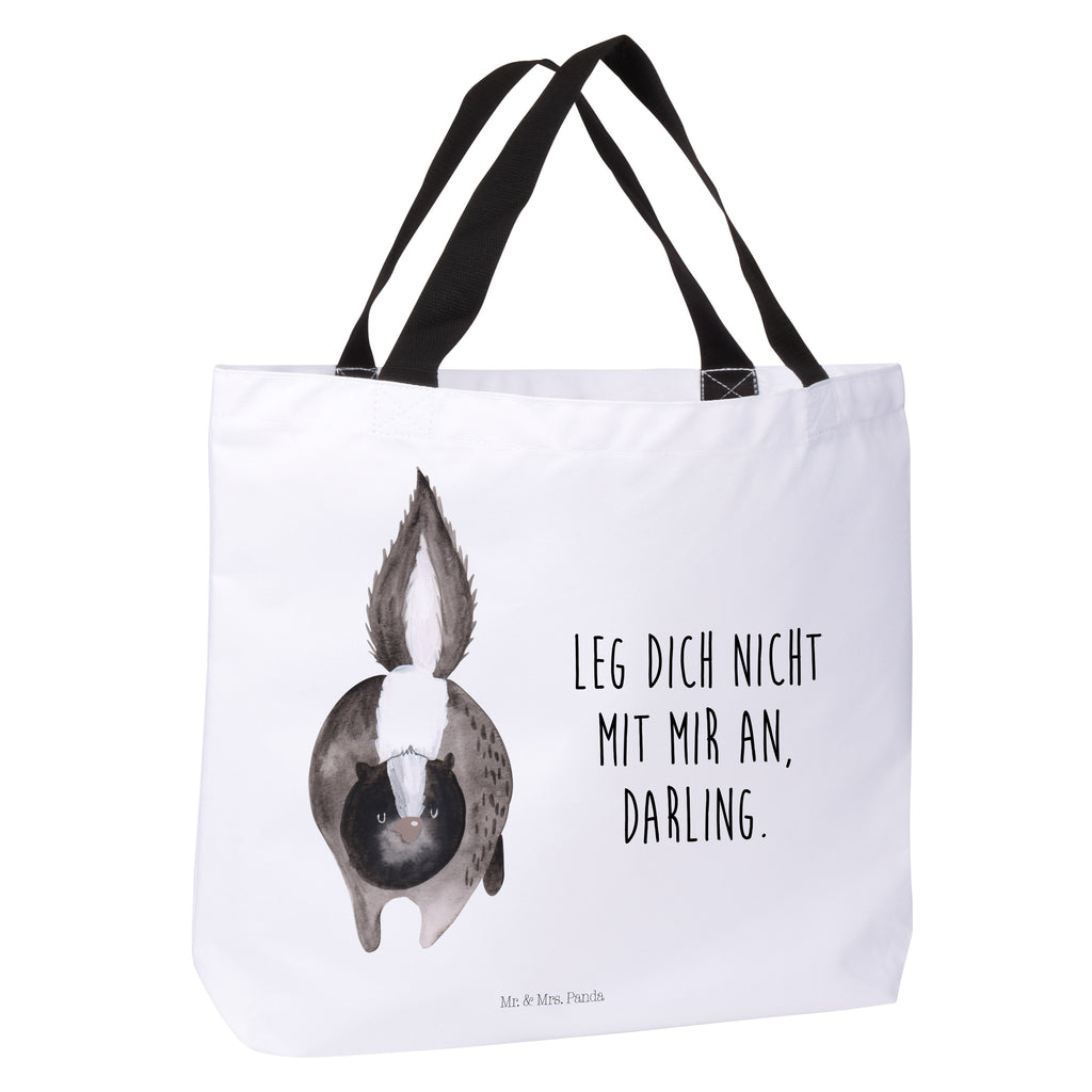 Shopper Stinktier Angriff Beutel, Einkaufstasche, Tasche, Strandtasche, Einkaufsbeutel, Shopper, Schultasche, Freizeittasche, Tragebeutel, Schulbeutel, Alltagstasche, Stinktier, Skunk, Wildtier, Raubtier, Stinker, Stinki, wütend, Drohung