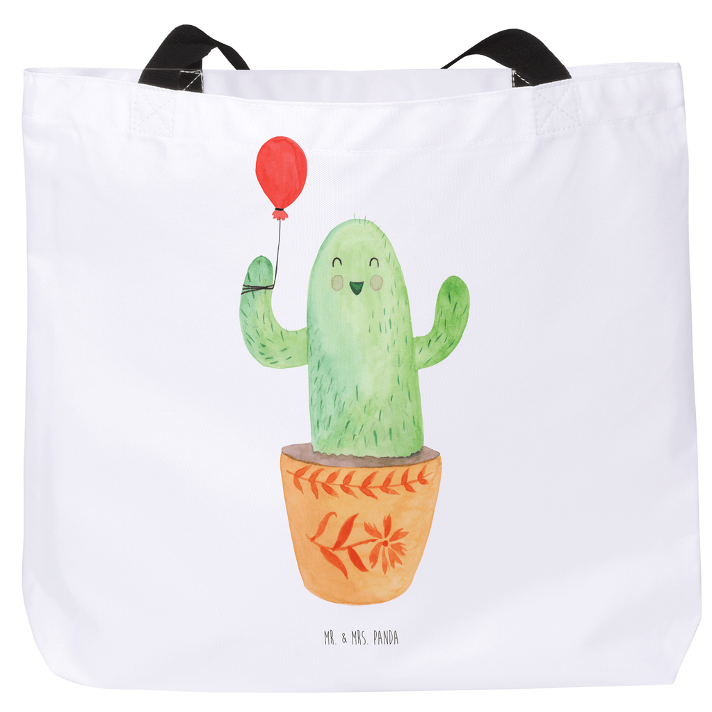 Shopper Kaktus Luftballon Beutel, Einkaufstasche, Tasche, Strandtasche, Einkaufsbeutel, Shopper, Schultasche, Freizeittasche, Tragebeutel, Schulbeutel, Alltagstasche, Kaktus, Kakteen, Luftballon, Neustart, Freude, Büro, Stress, Büroalltag, Freundin, Freund, Ausbildung, Prüfung