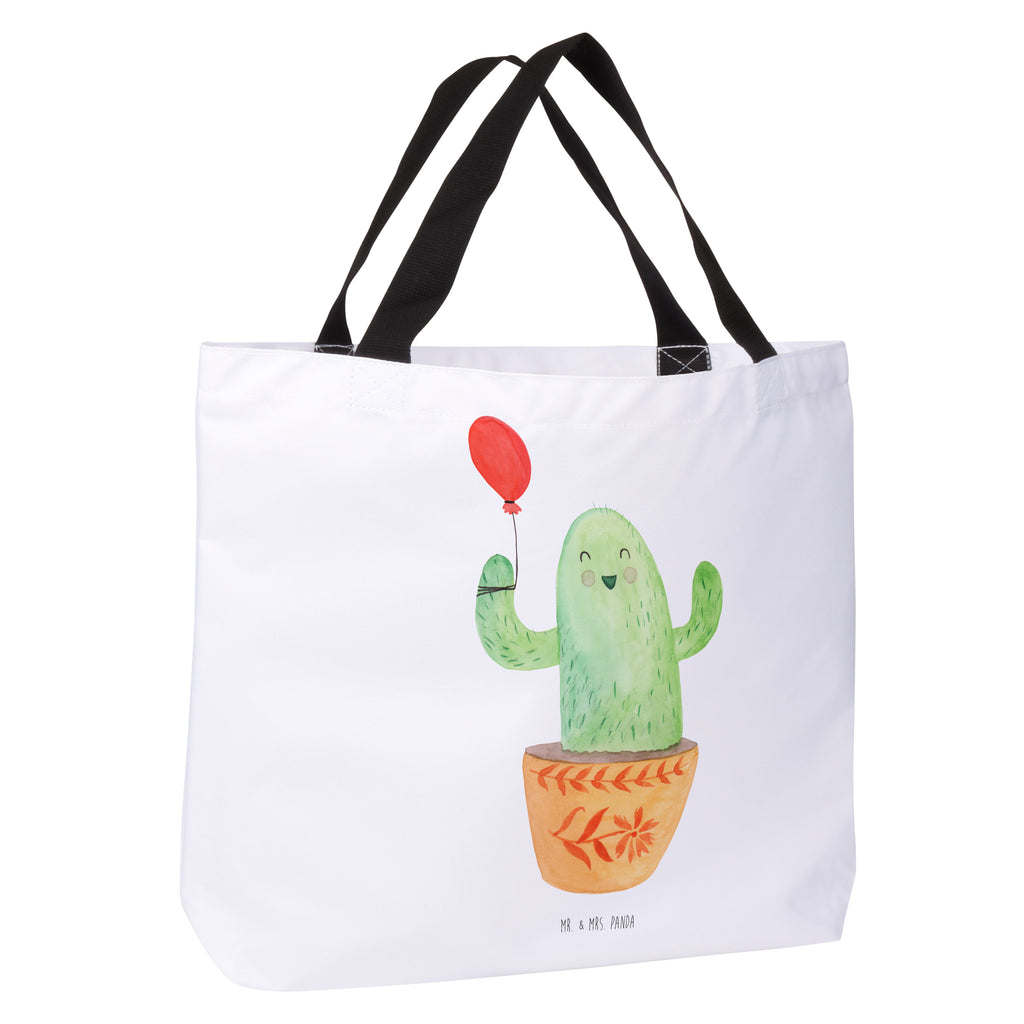 Shopper Kaktus Luftballon Beutel, Einkaufstasche, Tasche, Strandtasche, Einkaufsbeutel, Shopper, Schultasche, Freizeittasche, Tragebeutel, Schulbeutel, Alltagstasche, Kaktus, Kakteen, Luftballon, Neustart, Freude, Büro, Stress, Büroalltag, Freundin, Freund, Ausbildung, Prüfung