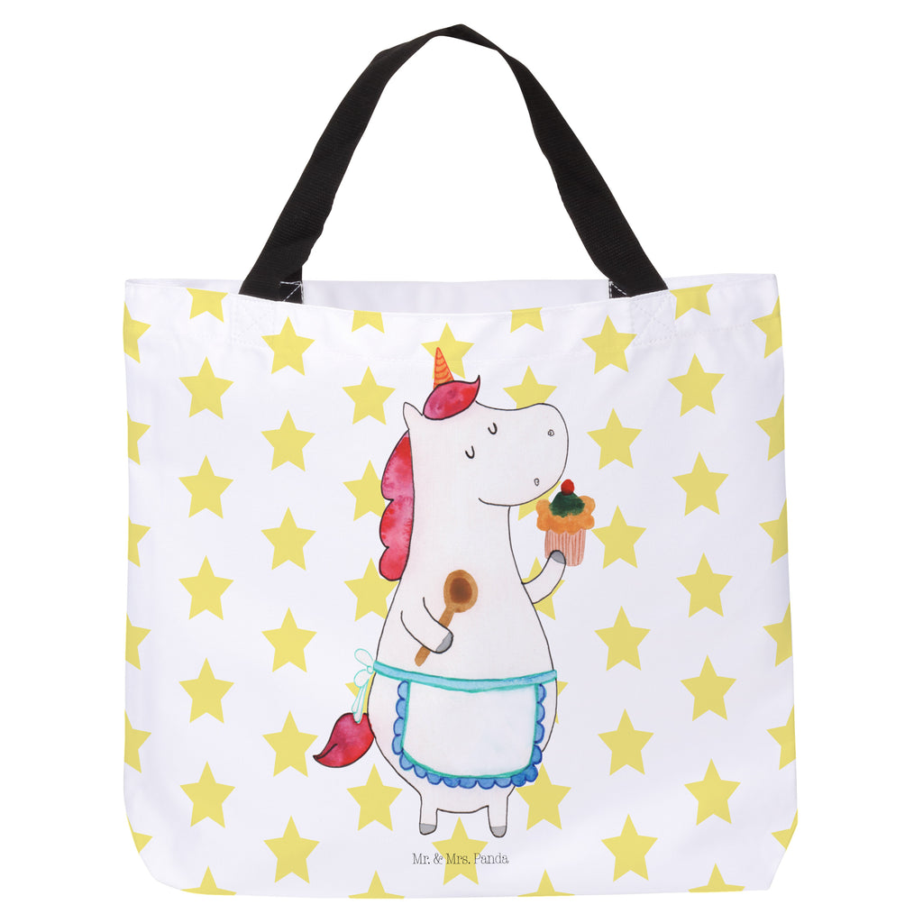 Shopper Einhorn Küchenfee Beutel, Einkaufstasche, Tasche, Strandtasche, Einkaufsbeutel, Shopper, Schultasche, Freizeittasche, Tragebeutel, Schulbeutel, Alltagstasche, Einhorn, Einhörner, Einhorn Deko, Pegasus, Unicorn, backen, Muffin, Motivation, Träumer, träumen, Bäckerin, Hobbykoch, Koch, Torte, Kuchen