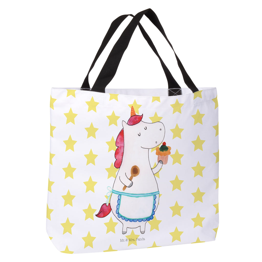 Shopper Einhorn Küchenfee Beutel, Einkaufstasche, Tasche, Strandtasche, Einkaufsbeutel, Shopper, Schultasche, Freizeittasche, Tragebeutel, Schulbeutel, Alltagstasche, Einhorn, Einhörner, Einhorn Deko, Pegasus, Unicorn, backen, Muffin, Motivation, Träumer, träumen, Bäckerin, Hobbykoch, Koch, Torte, Kuchen