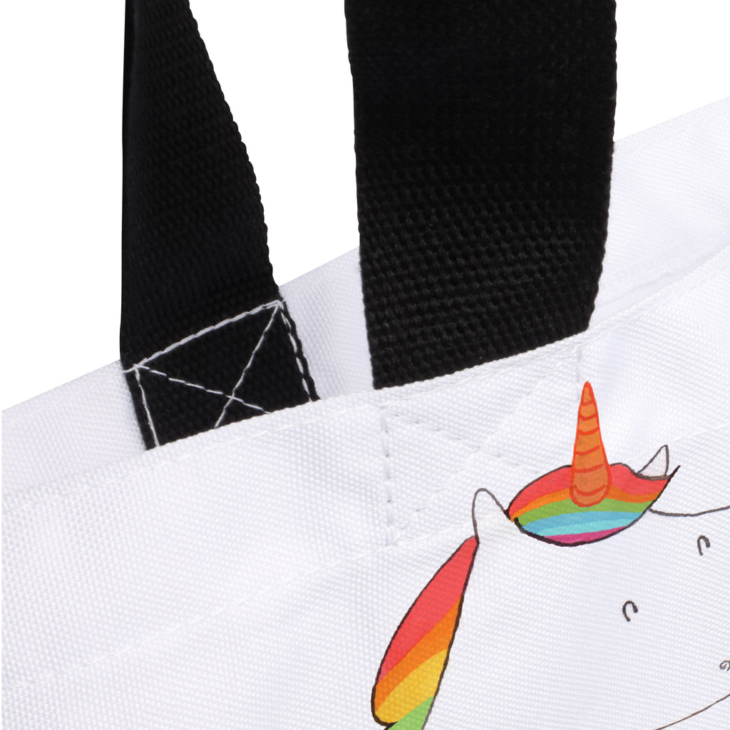 Shopper Einhorn + Schweinhorn Beutel, Einkaufstasche, Tasche, Strandtasche, Einkaufsbeutel, Shopper, Schultasche, Freizeittasche, Tragebeutel, Schulbeutel, Alltagstasche, Einhorn, Einhörner, Einhorn Deko, Pegasus, Unicorn, Freundschaft, Schweinhorn, Schwein, Freundin, Schweinchen