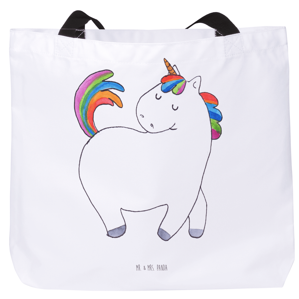 Shopper Einhorn stolzierend Beutel, Einkaufstasche, Tasche, Strandtasche, Einkaufsbeutel, Shopper, Schultasche, Freizeittasche, Tragebeutel, Schulbeutel, Alltagstasche, Einhorn, Einhörner, Einhorn Deko, Pegasus, Unicorn, stolz, anders, bunt, Pferd, Reiter, Reiten, Freundin, Geschenk
