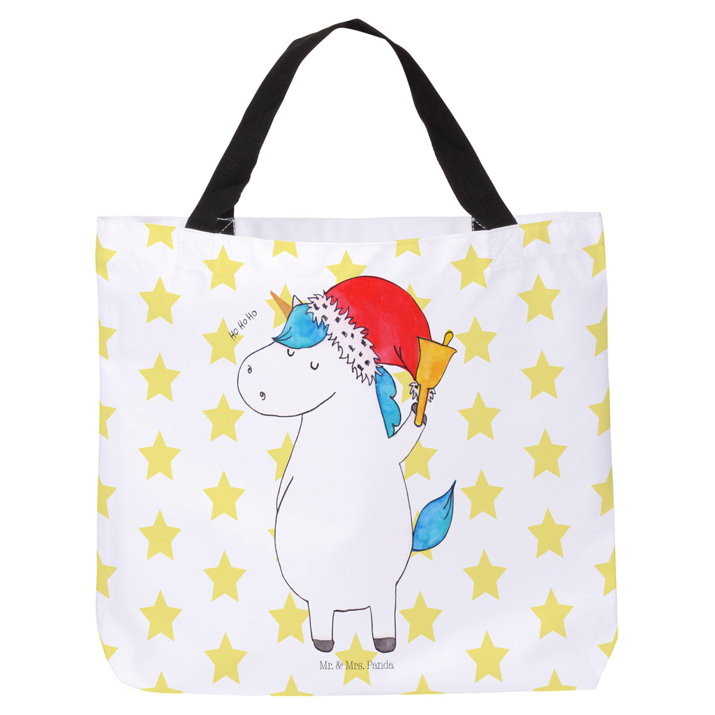 Shopper Einhorn Weihnachtsmann Beutel, Einkaufstasche, Tasche, Strandtasche, Einkaufsbeutel, Shopper, Schultasche, Freizeittasche, Tragebeutel, Schulbeutel, Alltagstasche, Einhorn, Einhörner, Einhorn Deko, Pegasus, Unicorn, Gin, Schokolade, Schoki, Weihnachten, Weihnachtsmann, Nikolaus, Wunschzettel, Wunschliste, Feenstaub