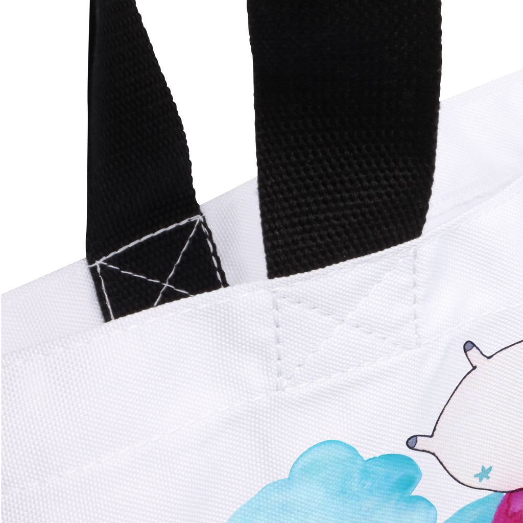 Shopper Einhorn verliebt auf Wolke Beutel, Einkaufstasche, Tasche, Strandtasche, Einkaufsbeutel, Shopper, Schultasche, Freizeittasche, Tragebeutel, Schulbeutel, Alltagstasche, Einhorn, Einhörner, Einhorn Deko, Pegasus, Unicorn, verliebt, Liebe, Liebesbeweis, Freundin, Wolke