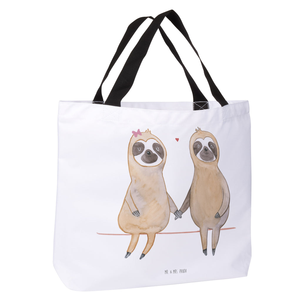 Shopper Faultier Pärchen Beutel, Einkaufstasche, Tasche, Strandtasche, Einkaufsbeutel, Shopper, Schultasche, Freizeittasche, Tragebeutel, Schulbeutel, Alltagstasche, Faultier, Faultier Geschenk, Faultier Deko, Faultiere, faul, Lieblingstier, Liebe, Liebespaar, Faultierliebe, Faultierpärchen, verliebt, verlobt, gemeinsam, relaxen, Pärchen, Beziehung, Langsamkeit