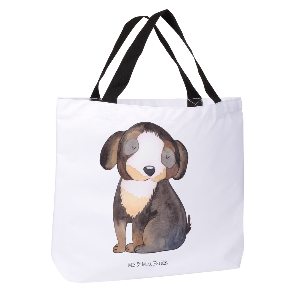 Shopper Hund entspannt Beutel, Einkaufstasche, Tasche, Strandtasche, Einkaufsbeutel, Shopper, Schultasche, Freizeittasche, Tragebeutel, Schulbeutel, Alltagstasche, Hund, Hundemotiv, Haustier, Hunderasse, Tierliebhaber, Hundebesitzer, Sprüche, schwarzer Hund, Hundeliebe, Liebe, Hundeglück