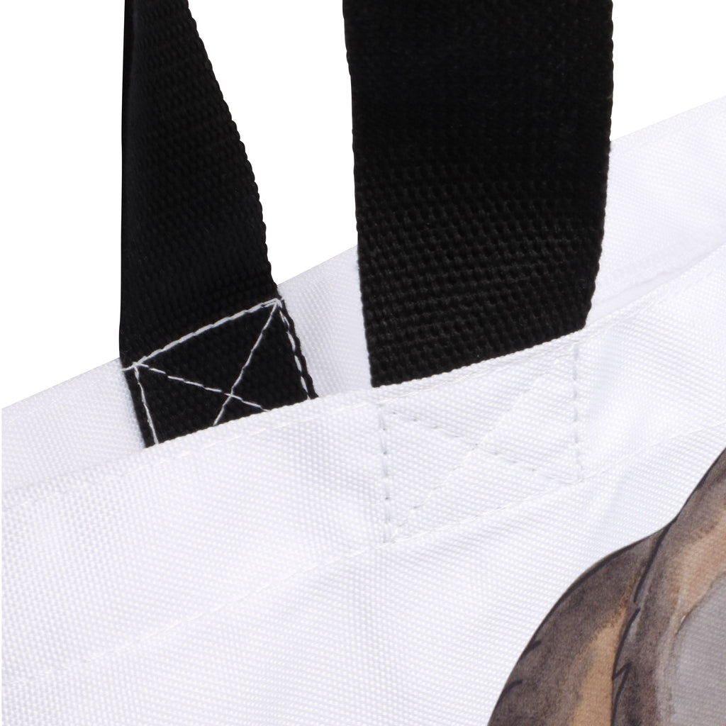 Shopper Hund entspannt Beutel, Einkaufstasche, Tasche, Strandtasche, Einkaufsbeutel, Shopper, Schultasche, Freizeittasche, Tragebeutel, Schulbeutel, Alltagstasche, Hund, Hundemotiv, Haustier, Hunderasse, Tierliebhaber, Hundebesitzer, Sprüche, schwarzer Hund, Hundeliebe, Liebe, Hundeglück