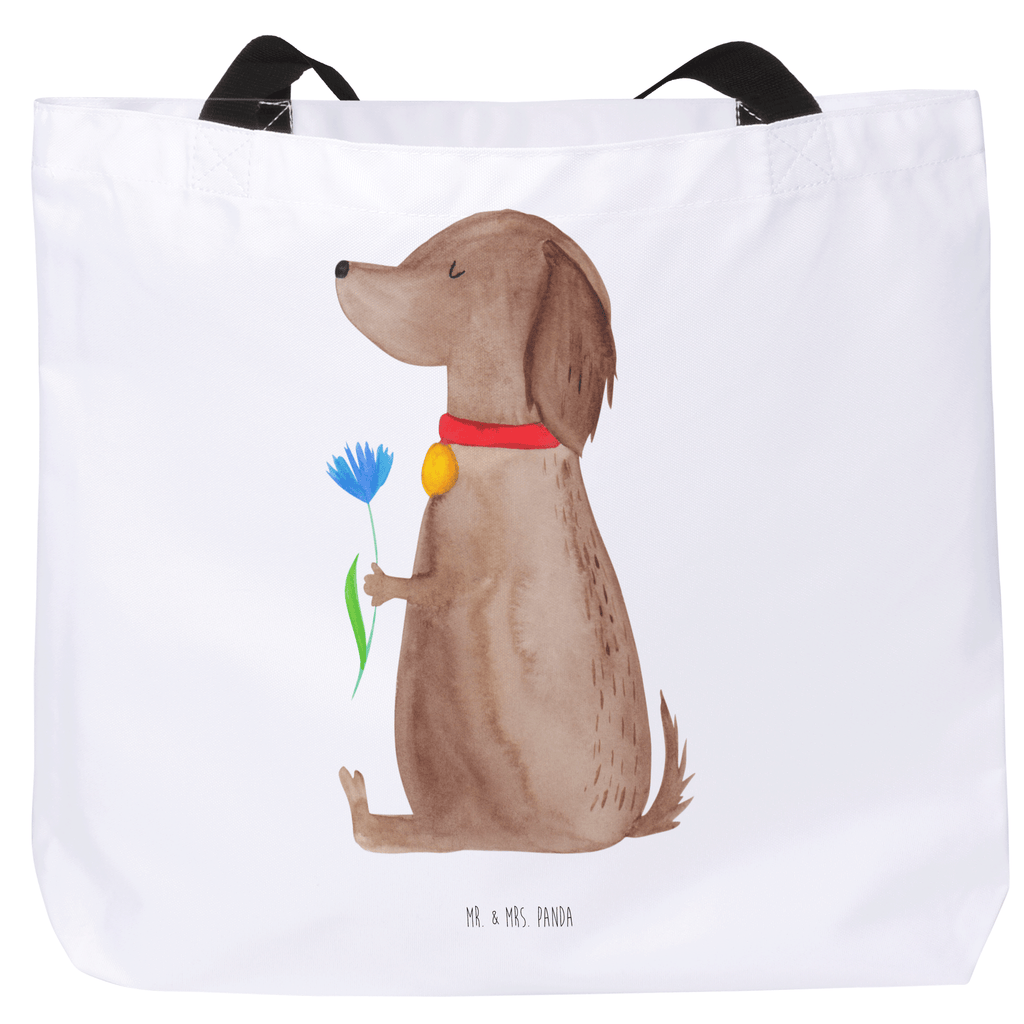 Shopper Hund Blume Beutel, Einkaufstasche, Tasche, Strandtasche, Einkaufsbeutel, Shopper, Schultasche, Freizeittasche, Tragebeutel, Schulbeutel, Alltagstasche, Hund, Hundemotiv, Haustier, Hunderasse, Tierliebhaber, Hundebesitzer, Sprüche, Hunde, Frauchen, Hundeliebe