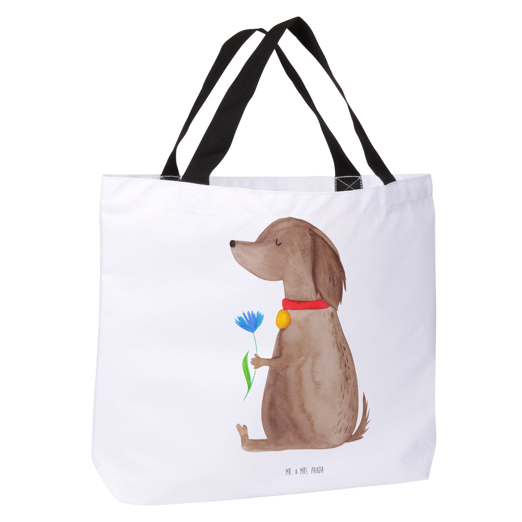 Shopper Hund Blume Beutel, Einkaufstasche, Tasche, Strandtasche, Einkaufsbeutel, Shopper, Schultasche, Freizeittasche, Tragebeutel, Schulbeutel, Alltagstasche, Hund, Hundemotiv, Haustier, Hunderasse, Tierliebhaber, Hundebesitzer, Sprüche, Hunde, Frauchen, Hundeliebe