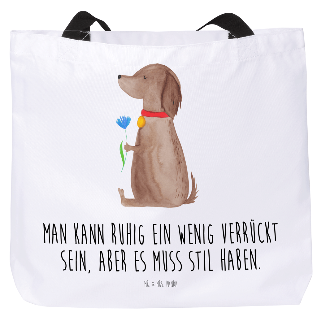 Shopper Hund Blume Beutel, Einkaufstasche, Tasche, Strandtasche, Einkaufsbeutel, Shopper, Schultasche, Freizeittasche, Tragebeutel, Schulbeutel, Alltagstasche, Hund, Hundemotiv, Haustier, Hunderasse, Tierliebhaber, Hundebesitzer, Sprüche, Hunde, Frauchen, Hundeliebe