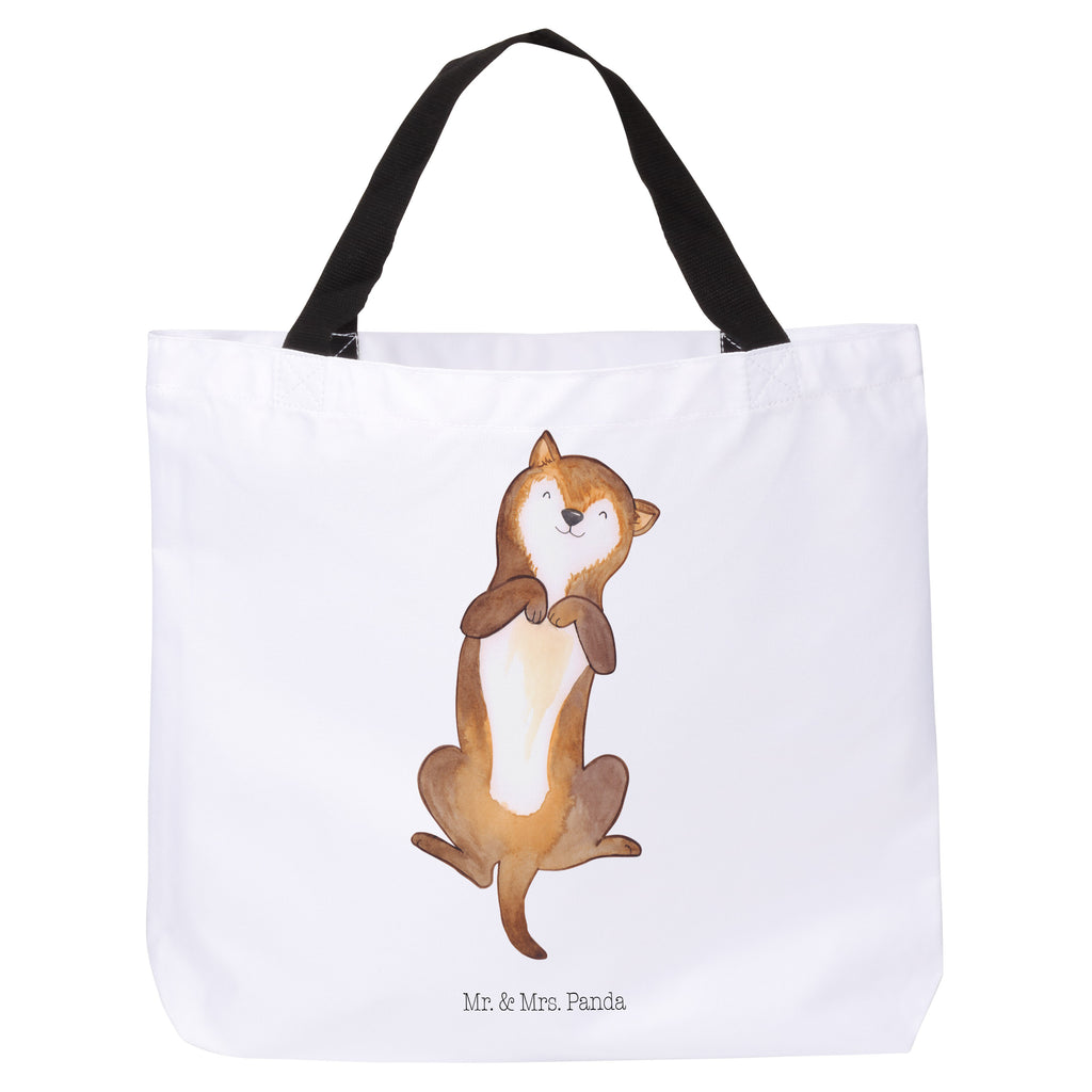 Shopper Hund Bauchkraulen Beutel, Einkaufstasche, Tasche, Strandtasche, Einkaufsbeutel, Shopper, Schultasche, Freizeittasche, Tragebeutel, Schulbeutel, Alltagstasche, Hund, Hundemotiv, Haustier, Hunderasse, Tierliebhaber, Hundebesitzer, Sprüche, Hunde, Hundeliebe, Hundewelpe, Bauchkraulen