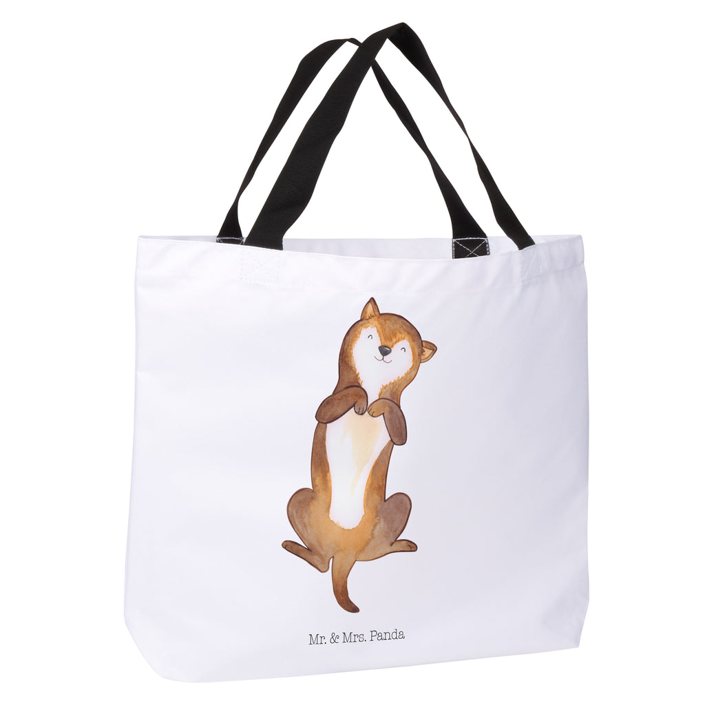 Shopper Hund Bauchkraulen Beutel, Einkaufstasche, Tasche, Strandtasche, Einkaufsbeutel, Shopper, Schultasche, Freizeittasche, Tragebeutel, Schulbeutel, Alltagstasche, Hund, Hundemotiv, Haustier, Hunderasse, Tierliebhaber, Hundebesitzer, Sprüche, Hunde, Hundeliebe, Hundewelpe, Bauchkraulen