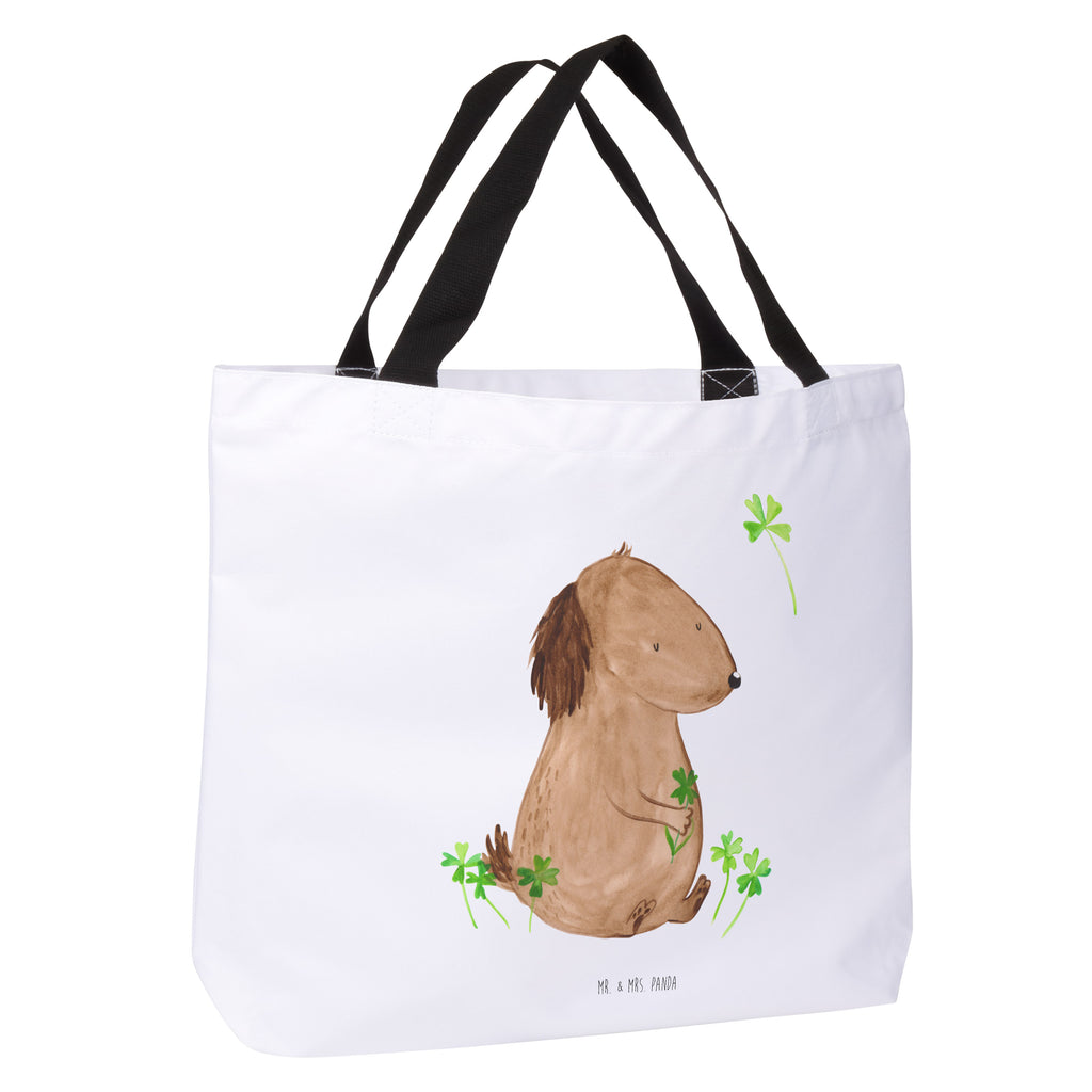 Shopper Hund Kleeblatt Beutel, Einkaufstasche, Tasche, Strandtasche, Einkaufsbeutel, Shopper, Schultasche, Freizeittasche, Tragebeutel, Schulbeutel, Alltagstasche, Hund, Hundemotiv, Haustier, Hunderasse, Tierliebhaber, Hundebesitzer, Sprüche, Kleeblatt, Glück, Tagträume, Motivation, Neuanfang, Geschenk, Glücksbringer, Selbstliebe, Achtsamkeit